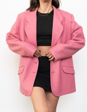 Load image into Gallery viewer, Vintage x Made in Canada x Pink Wool-blend Blazer (S, M)