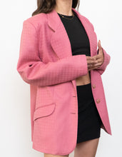 Load image into Gallery viewer, Vintage x Made in Canada x Pink Wool-blend Blazer (S, M)