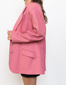 Vintage x Made in Canada x Pink Wool-blend Blazer (S, M)