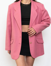 Load image into Gallery viewer, Vintage x Made in Canada x Pink Wool-blend Blazer (S, M)