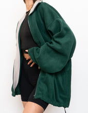 Load image into Gallery viewer, Green &amp; Taupe x Cozy Oversized Fleece (Free Size)