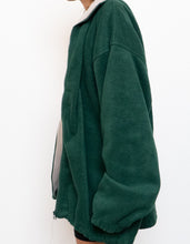 Load image into Gallery viewer, Green &amp; Taupe x Cozy Oversized Fleece (Free Size)
