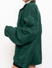 Load image into Gallery viewer, Green &amp; Taupe x Cozy Oversized Fleece (Free Size)