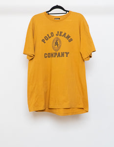 Vintage x Made in USA x RALPH LAUREN Mustard Yellow Tee (L)