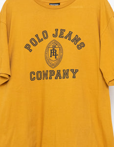 Vintage x Made in USA x RALPH LAUREN Mustard Yellow Tee (L)
