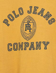 Vintage x Made in USA x RALPH LAUREN Mustard Yellow Tee (L)