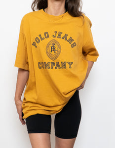 Vintage x Made in USA x RALPH LAUREN Mustard Yellow Tee (L)