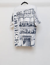 Load image into Gallery viewer, Vintage x Made in Greece Heathered White AOP Tee (XS-XL)