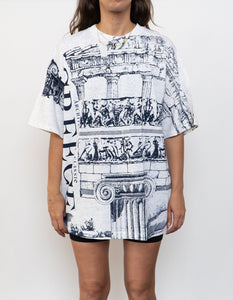 Vintage x Made in Greece Heathered White AOP Tee (XS-XL)
