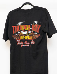 Vintage x Made in Canada x HARLEY DAVIDSON Thunder Bay Tee (XS-M)