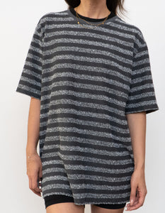TED BAKER x Made in Portugal x Grey Terry Cloth Striped Tee (XS-XL)