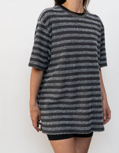 Load image into Gallery viewer, TED BAKER x Made in Portugal x Grey Terry Cloth Striped Tee (XS-XL)