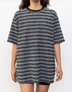 TED BAKER x Made in Portugal x Grey Terry Cloth Striped Tee (XS-XL)