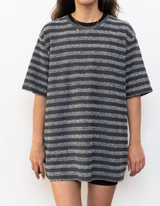 TED BAKER x Made in Portugal x Grey Terry Cloth Striped Tee (XS-XL)