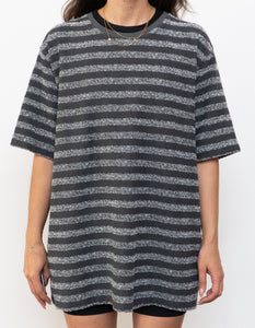 TED BAKER x Made in Portugal x Grey Terry Cloth Striped Tee (XS-XL)