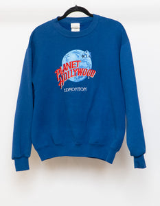 Vintage x Made in USA x PLANET HOLLYWOOD Edmonton Crewneck (M)