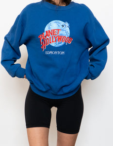 Vintage x Made in USA x PLANET HOLLYWOOD Edmonton Crewneck (M)