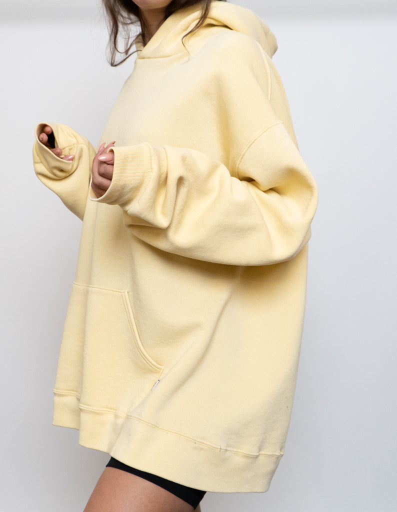 Vintage x RUSSELL Pale Yellow Hoodie (XL)