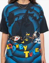 Load image into Gallery viewer, Vintage x Made in Canada x NOVEL TEEZ 90s Looney Tunes AOP Tee (L)
