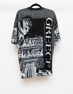 Vintage x Made in Greece x Black AOP Greece Tee (XL)