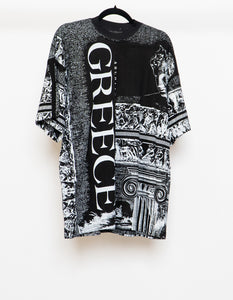 Vintage x Made in Greece x Black AOP Greece Tee (XL)