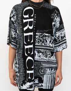Vintage x Made in Greece x Black AOP Greece Tee (XL)