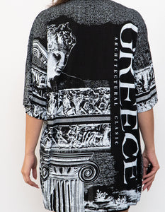 Vintage x Made in Greece x Black AOP Greece Tee (XL)