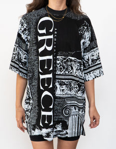 Vintage x Made in Greece x Black AOP Greece Tee (XL)