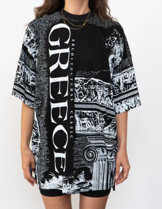 Vintage x Made in Greece x Black AOP Greece Tee (XL)