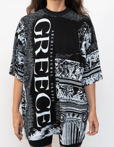 Vintage x Made in Greece x Black AOP Greece Tee (XL)