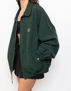 Vintage x TOMMY HILFIGER Dark Green Windbreaker (XL)
