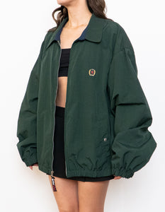 Vintage x TOMMY HILFIGER Dark Green Windbreaker (XL)