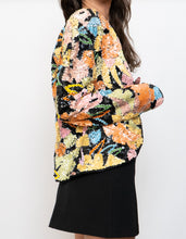 Load image into Gallery viewer, Vintage x Made in Hong Kong x Silk Colourful Beaded Blazer (XS-M)