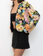 Load image into Gallery viewer, Vintage x Made in Hong Kong x Silk Colourful Beaded Blazer (XS-M)