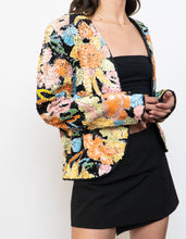 Load image into Gallery viewer, Vintage x Made in Hong Kong x Silk Colourful Beaded Blazer (XS-M)