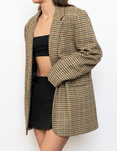 Load image into Gallery viewer, Vintage x Beige Houndstooth Wool-Blend Blazer (XS-L)