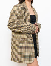 Load image into Gallery viewer, Vintage x Beige Houndstooth Wool-Blend Blazer (XS-L)