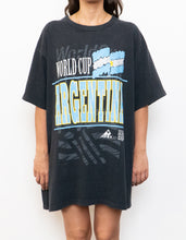 Load image into Gallery viewer, Vintage x MADE IN USA x World Cup Argentina Black and and Blue Tee (XL)