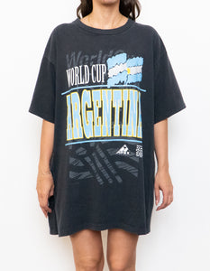 Vintage x MADE IN USA x World Cup Argentina Black and and Blue Tee (XL)