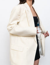 Load image into Gallery viewer, Vintage x Made in Canada x Cream Linen Blazer (S-L)