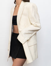 Load image into Gallery viewer, Vintage x Made in Canada x Cream Linen Blazer (S-L)