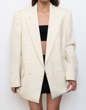 Load image into Gallery viewer, Vintage x Made in Canada x Cream Linen Blazer (S-L)