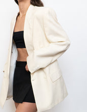 Load image into Gallery viewer, Vintage x Made in Canada x Cream Linen Blazer (S-L)