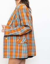 Load image into Gallery viewer, Vintage x Orange, Blue Plaid Blazer (S-L)