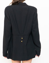 Load image into Gallery viewer, Vintage x HOSS Black &amp; Gold Blazer (XS-M)