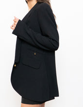 Load image into Gallery viewer, Vintage x HOSS Black &amp; Gold Blazer (XS-M)