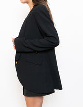 Load image into Gallery viewer, Vintage x HOSS Black &amp; Gold Blazer (XS-M)