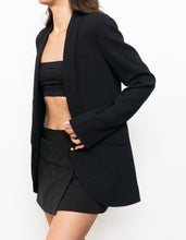 Load image into Gallery viewer, Vintage x HOSS Black &amp; Gold Blazer (XS-M)