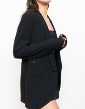 Load image into Gallery viewer, Vintage x HOSS Black &amp; Gold Blazer (XS-M)
