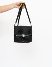 Load image into Gallery viewer, Vintage x Black Crochet Beaded Shoulder Purse